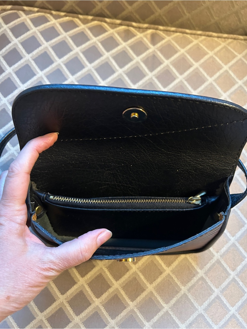 Vintage Roche Leather Company Custom Bag Black and Tan - Picture 6 of 8